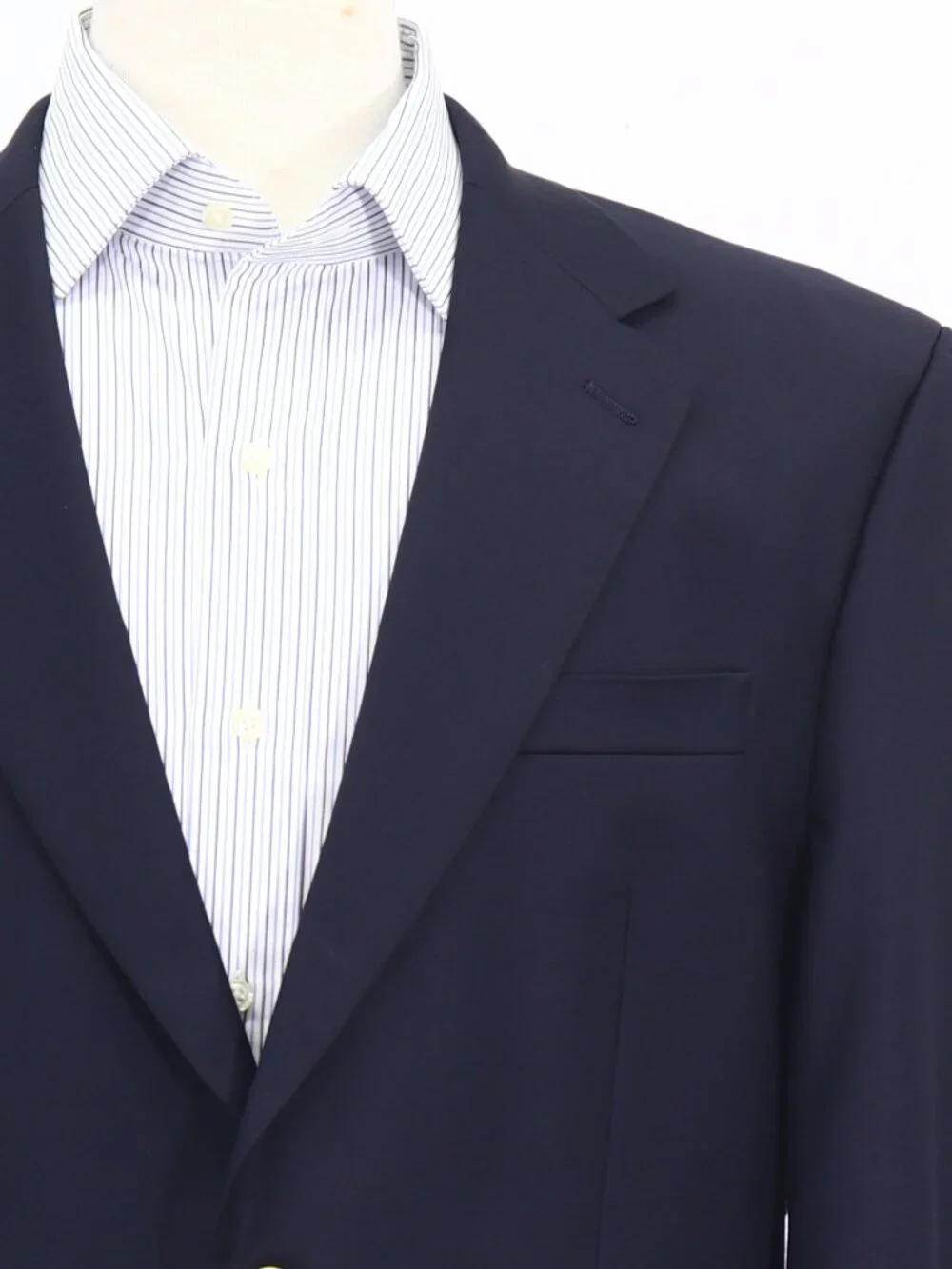 Ralph Lauren 41R Navy Blazer Sport Coat Jacket 2-Button Solid W870